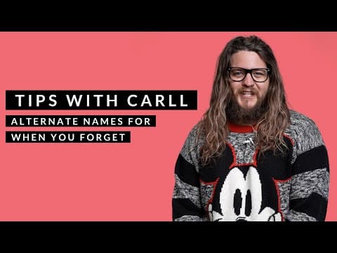 Alternate Names to Call People When You Forget Their Name