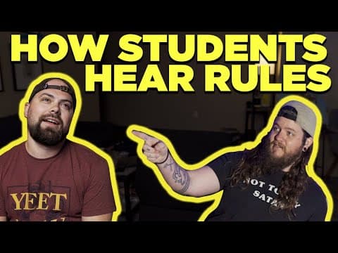 How Students Actually Hear Camp Rules