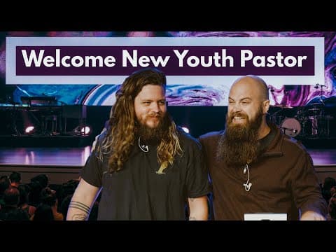 Introducing the New Youth Pastor to the Congregation